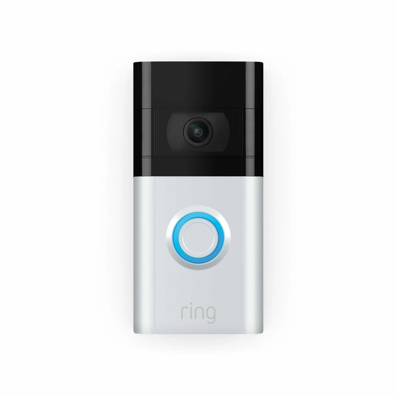 Ring Video Doorbell V3 Camera - White - كاميرا مراقبة